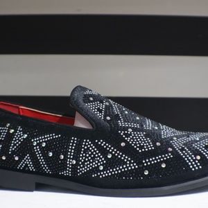 Mario Rossi black and multi silver colored shoes